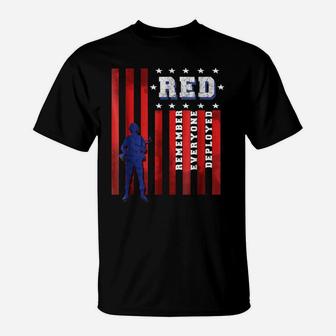 "Remember Everyone Deployed" Us Veteran Friday Shirts T-Shirt | Crazezy