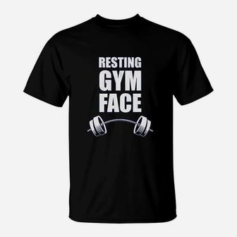 Resting Gym Face T-Shirt | Crazezy