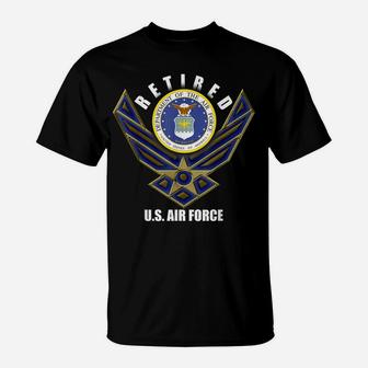 Retired Us Air Force Veteran Retirement Gift Tee T-Shirt | Crazezy DE