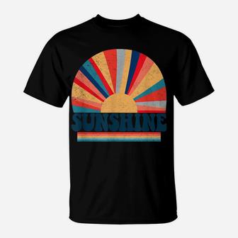 Retro 70S Style Hippie Sunshine Vintage Peace & Love T-Shirt | Crazezy DE