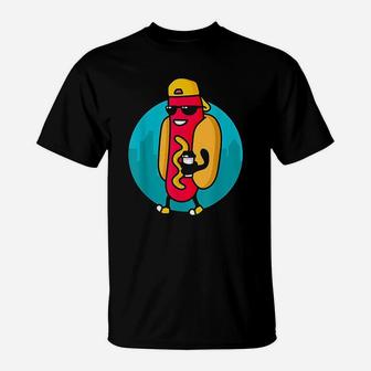 Retro Hotdogs Hot Dog Funny Vintage Food Lover T-Shirt | Crazezy AU