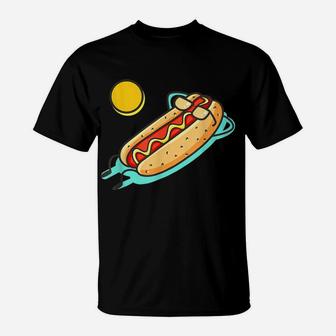Retro Hotdogs Hot Dog Funny Vintage Food Lover Tee T-Shirt | Crazezy