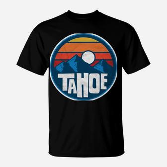Retro Lake Tahoe Vintage Mountains Graphic Hoodie T-Shirt | Crazezy DE