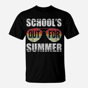 Retro Last Day Of School Schools Out For Summer Teacher Gift T-Shirt | Crazezy DE