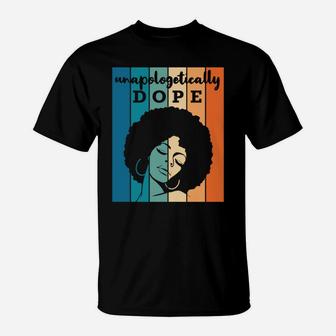 Retro Pride Afro African American Words Christmas Bday Gift T-Shirt | Crazezy