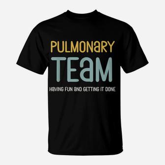 Retro Respiratory Therapy Team Pulmonologist Pulmonary Nurse T-Shirt | Crazezy DE