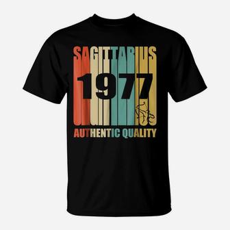 Retro Sagittarius 1977 Vintage 41St Birthday Shirt T-Shirt | Crazezy