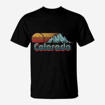 Retro Throwback Colorado Hoodie - Vintage Rocky Mountains T-Shirt | Crazezy
