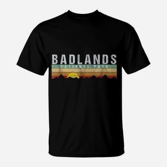 Retro Vintage Badlands National Park Tee Shirt T-Shirt | Crazezy UK