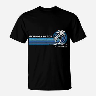 Retro Vintage Family Vacation California Newport Beach T-Shirt | Crazezy