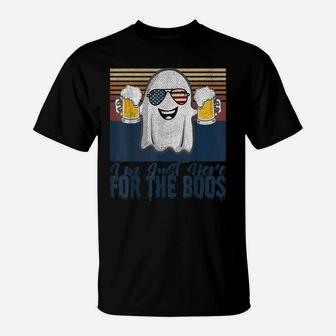 Retro Vintage Men Womens I'm Just Here For The Boos T-Shirt | Crazezy