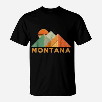 Retro Vintage Montana -Distressed Shirt T-Shirt | Crazezy