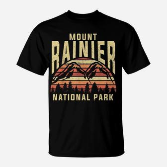 Retro Vintage National Park - Mount Rainier National Park T-Shirt | Crazezy AU
