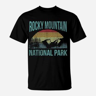 Retro Vintage National Park - Rocky Mountain National Park T-Shirt | Crazezy CA