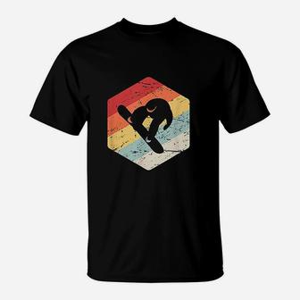 Retro Vintage Snowboard Snowboarder Gift Winter Sports T-Shirt | Crazezy UK