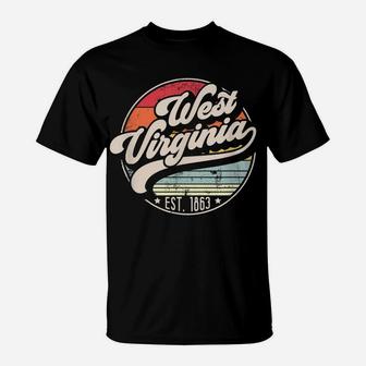 Retro West Virginia Home State Wv Cool 70S Style Sunset Gift T-Shirt | Crazezy AU