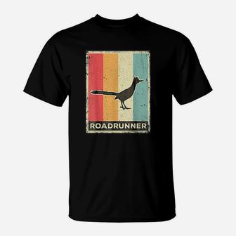 Roadrunner Lover Vintage Retro Poster Animal T-Shirt | Crazezy