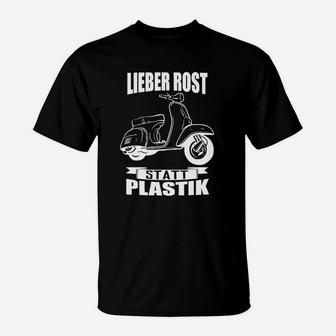 Rost Statt Plastik Vespa T-Shirt - Seseable