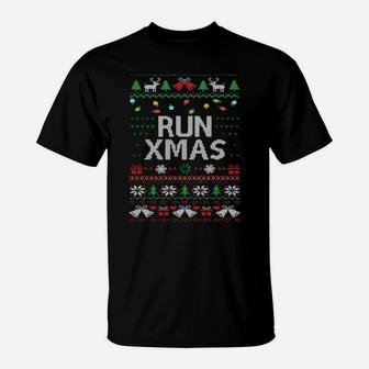 Run Xmas T-Shirt - Monsterry UK