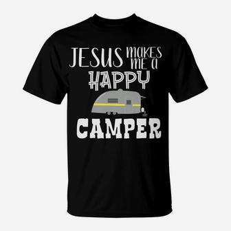 Rv Gift God Jesus Religious Christian Family Camping Camper T-Shirt | Crazezy