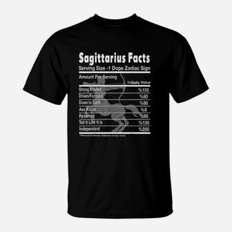 Sagittarius Facts Funny Sagittarius T-Shirt | Crazezy AU