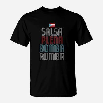 Salsa Plena Bomba Rumba T-Shirt | Crazezy