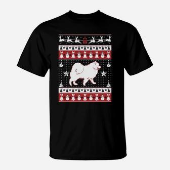 Samoyed Ugly Christmas Sweater Xmas - Samoyed Sweatshirt T-Shirt | Crazezy AU