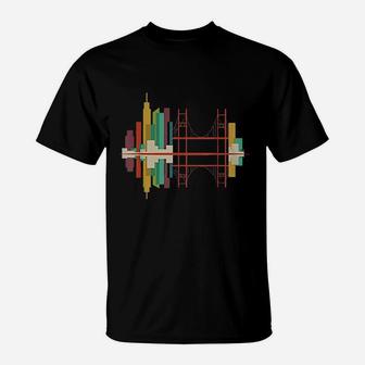 San Francisco Skyline Abstract Sf Skyline T-Shirt | Crazezy UK