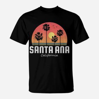 Santa Ana Ca Vintage Gift Retro Women Men Kids Souvenir T-Shirt | Crazezy CA