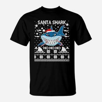 Santa Chark Ho Ho Ho T-Shirt - Monsterry UK