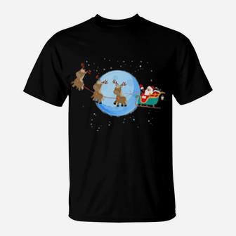 Santa Claus Riding Pony T-Shirt - Monsterry