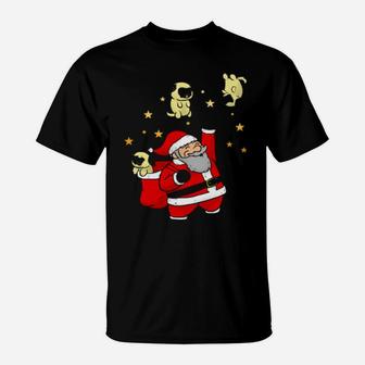 Santa Dog Puppy T-Shirt - Monsterry