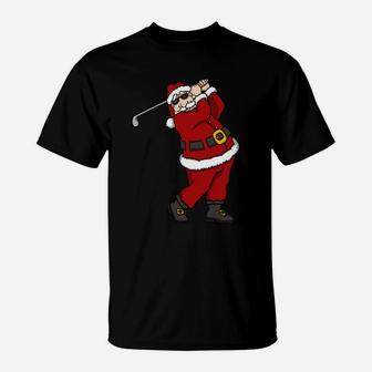 Santa Golf Lovers Merry Christmas Novelty Sweatshirt T-Shirt | Crazezy UK