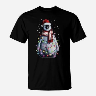 Santa Penguin, Christmas Gift For Men Women Kids, Cute Xmas Sweatshirt T-Shirt | Crazezy DE
