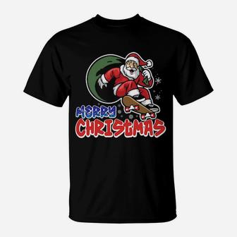 Santa Skate T-Shirt - Monsterry UK