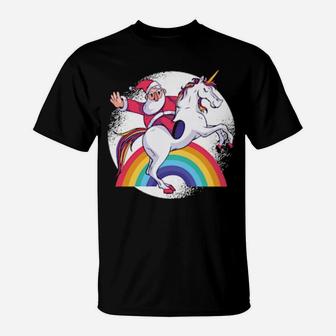 Santa Unicorn For T-Shirt - Monsterry CA