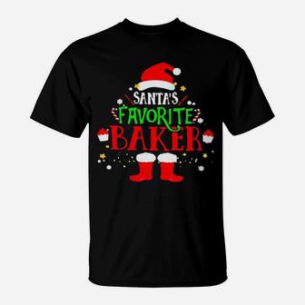 Santa'a Favorite Baker T-Shirt - Monsterry