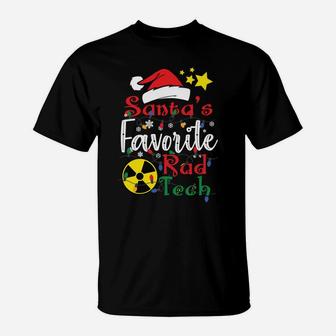 Santa's Favorite Rad Tech, Radiology Tech Christmas Gift T-Shirt | Crazezy CA