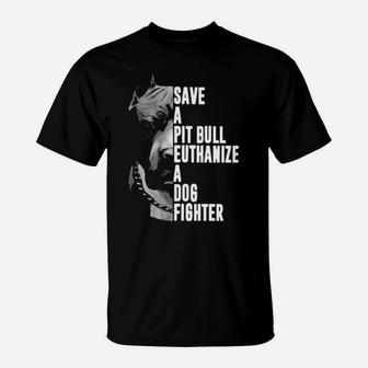Save A Pitbull T-Shirt - Monsterry UK