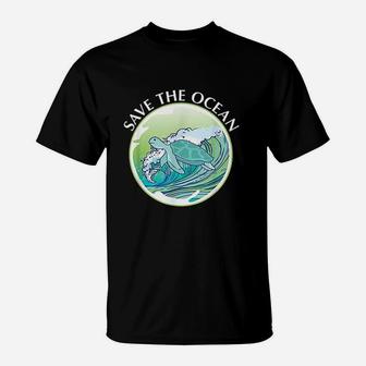 Save The Ocean Marine Biology Biologist Sea Turtle Lover T-Shirt | Crazezy CA