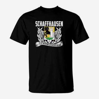Schaffhausen Wappen Adler Motiv Herren T-Shirt, Souvenir Design - Seseable