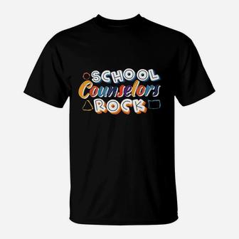 School Counselors Rock T-Shirt | Crazezy