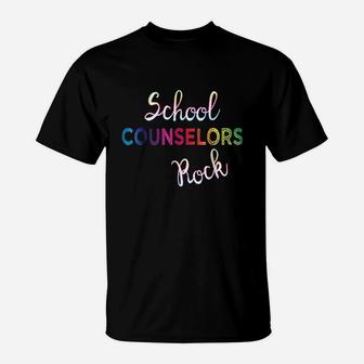 School Counselors Rock T-Shirt | Crazezy