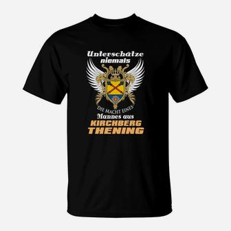 Schwarzes Adler-Motiv T-Shirt Macht eines Mannes aus Kirchberg-Thening - Seseable
