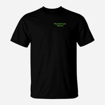 Schwarzes Herren T-Shirt Projektmanagement Glanz, Büro Humor Tee - Seseable