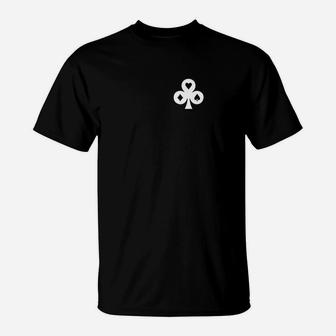 Schwarzes T-Shirt mit weißem Dreifach-Spirale-Design, Stilvolles Unisex-Oberteil - Seseable