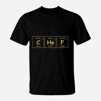 Science Periodic Table Chef Funny Chef T-Shirt - Thegiftio UK
