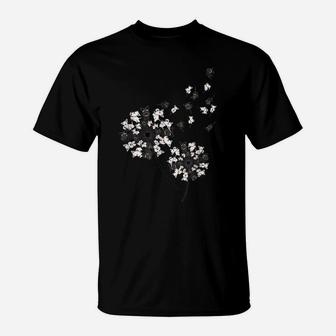 Scottish Terrier Flower Fly Dandelion Funny Dog Lover T-Shirt | Crazezy