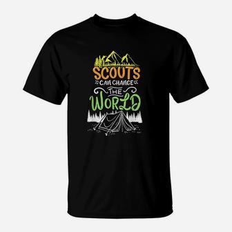 Scout Scouts Scouting Camp Mountains T-Shirt | Crazezy CA