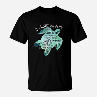 Sea Turtle Wisdom T-Shirt | Crazezy